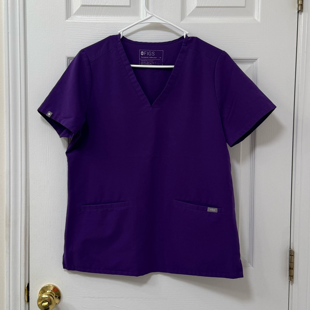 Purple Women's Fig Scrub Set